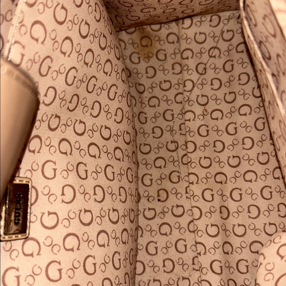 Guess Brown and Cream Logo Satchel - Picture 7 of 7